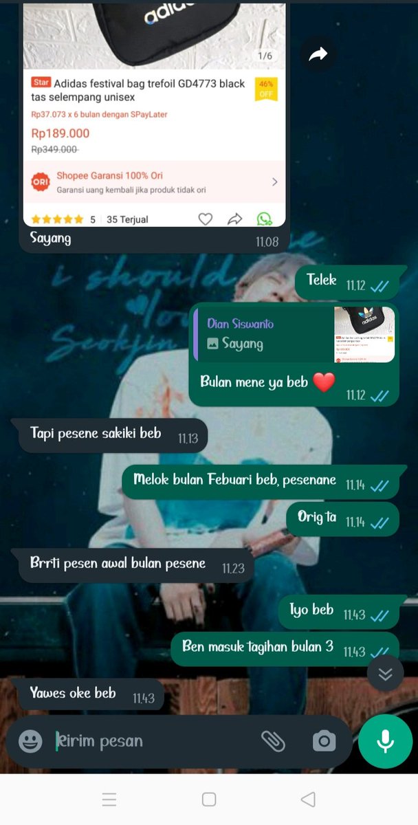 Why_ut's tweet photo. @sbyfess Ya... nyata nya minta di checkout malam ini 😌 https://t.co/PonwrrbPhr