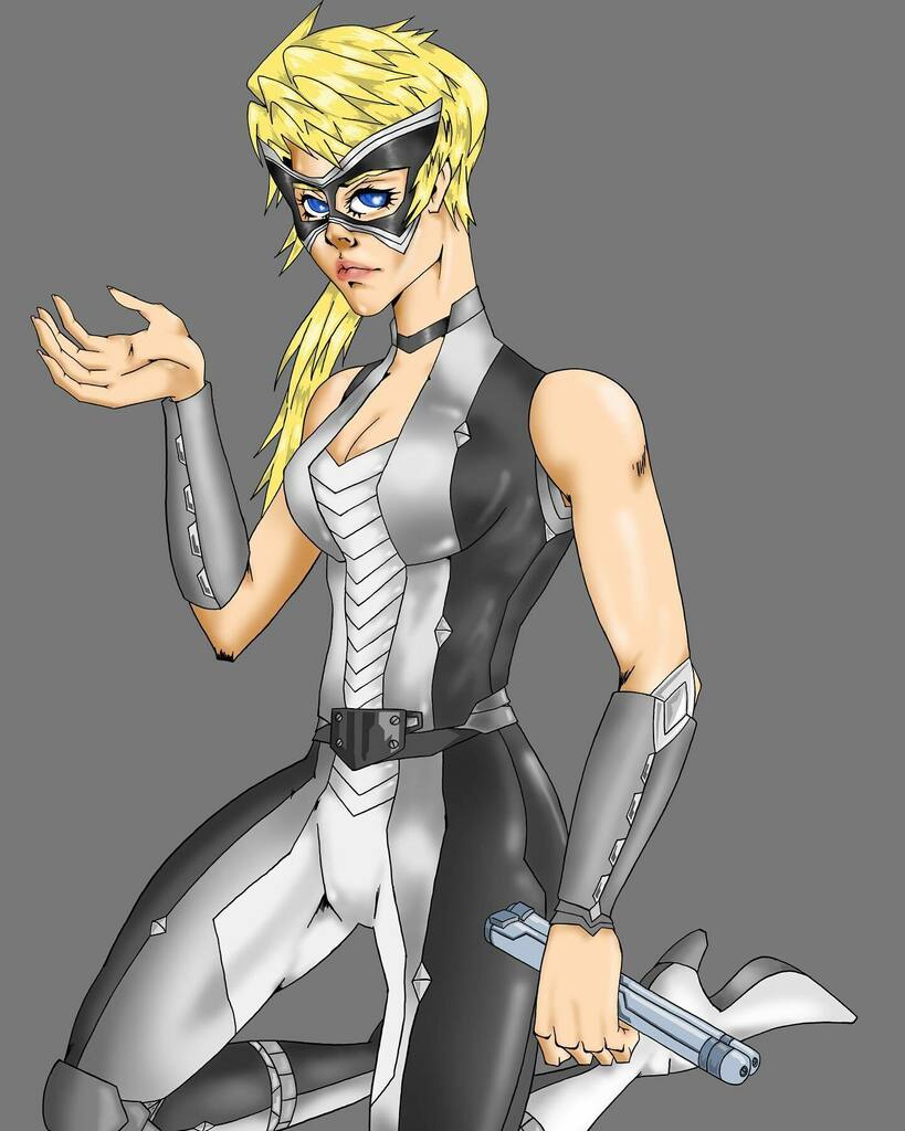 mougue's tweet photo. Finished watching #Hawkeye and was #inspired by #Agent19 #Mockingbird #BobbyMorse so I drew her. https://t.co/EpCTx4Hf9O