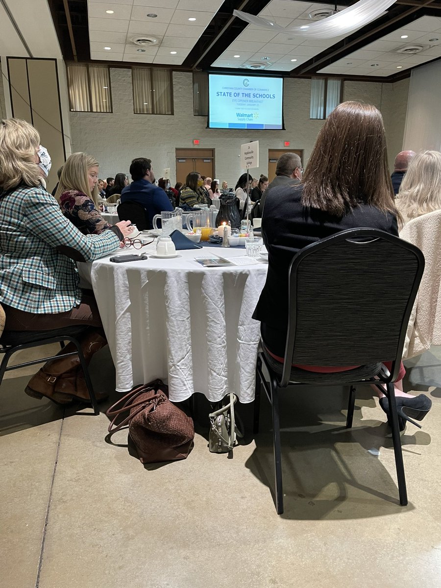 Hopkinsville Community College proudly supports the Christian County Public Schools at the State of the Schools Breakfast! Thanks for what you for students!