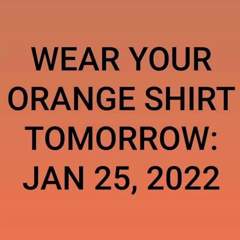 Wear your Orange Shirt today in support of Williams Lake First Nation as they will be making an announcement regarding the ground search of the Indian Residential School.
#support #ResidentialSchoolSurvivors