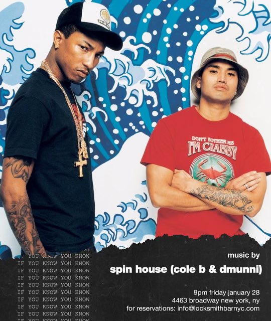 ColeB_DJ's tweet photo. This Friday! #SpinHouse takes over @locksmithbar!
Myself and @DMunni_DJ will be on the decks all night and you already know that means #NoGenreIsSafe. Pull up, pour up and come get lit with @SpinHouseDJs #IYKYK

Shoutout the 🐐 @YooQTheDj ✊🏾✊🏾 https://t.co/rfXiYXHi9B