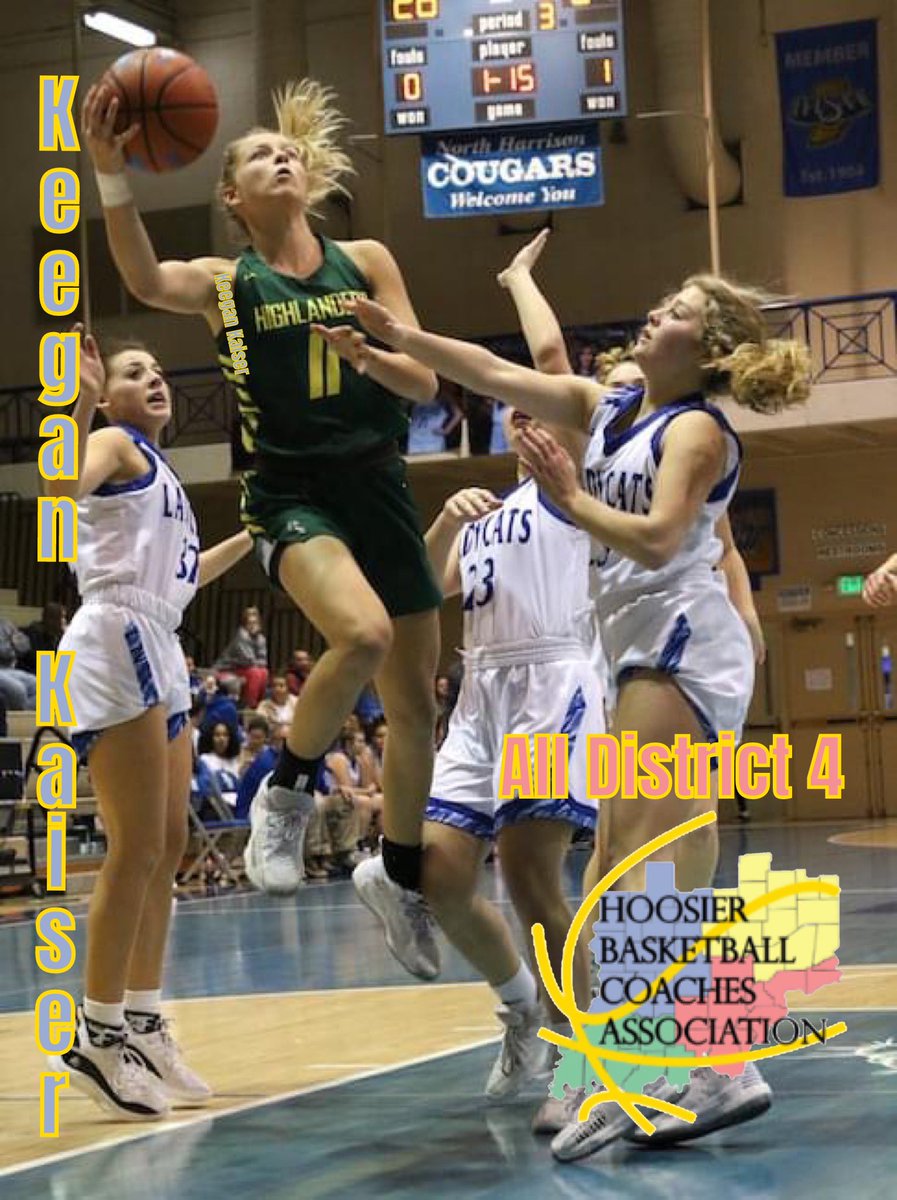 Greatly appreciate all of the Coaches in the Hoosier Basketball Coaches Association for selecting IN Elite Venom (2022) player, Keegan Kaiser, (Floyd Central HS) to the All District 4 team for the 2021-22 season.