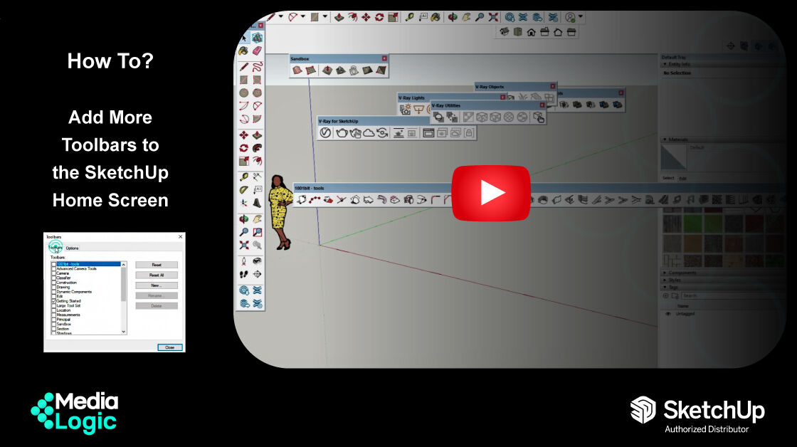 medialogicdubai's tweet image. #HowTo: Add More #Toolbars to #SketchUp Home Screen
#InThisVideo, we will show you how to add more toolbars to the SketchUp home screen.
How you can organize your tools in the SketchUp window for a smooth #workflow.

#Watch: bit.ly/SUToolbar

#Follow #medialogicdubai #3D