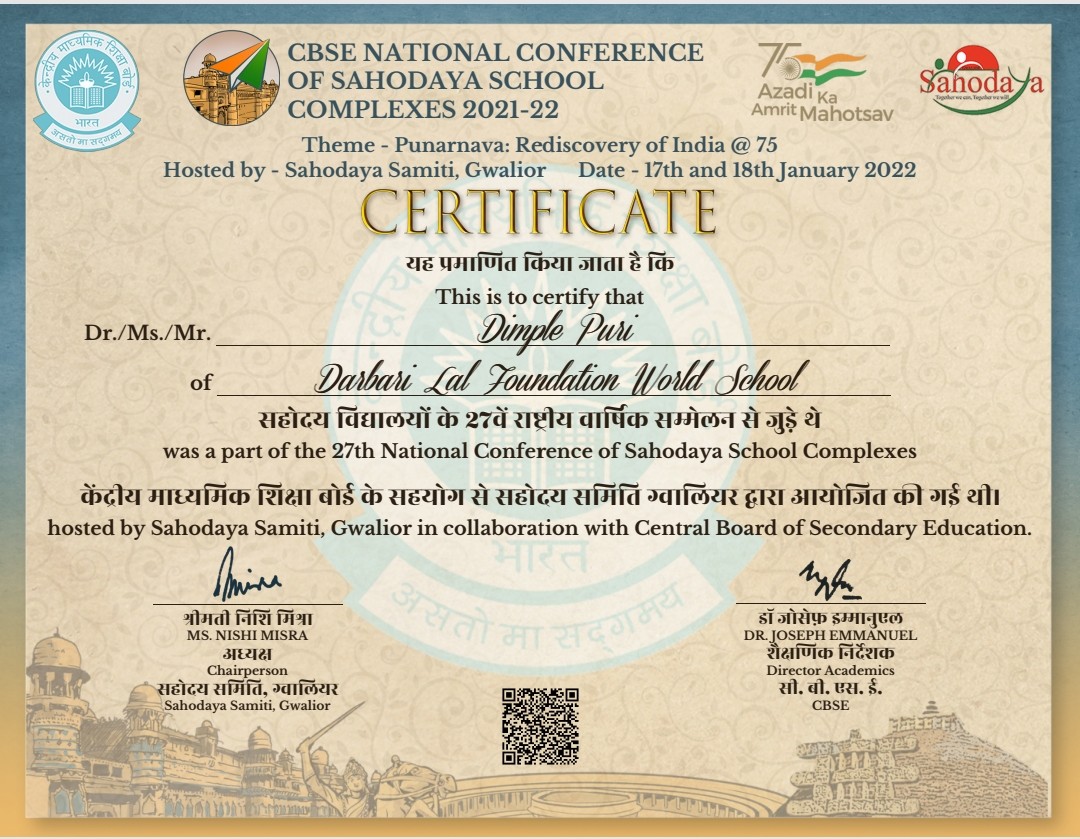 Happy to attend National conference of Sahodya School complexes buliding new horizons to educational landscape of 21 St century.
<a href="/DlfGreaterNoida/">DLF WORLD SCHOOL, GREATER NOIDA</a>
<a href="/Mrignaini3/">Mrignaini</a> <a href="/ashokkp/">Ashok Pandey</a> <a href="/shaakbhaji/">Viren Patel</a> <a href="/Upasnakiumang/">upasna Choudhaary</a> <a href="/BahlPandey/">Snighdha Bahl Pandey</a> <a href="/cbsehq2016/">CBSE</a> <a href="/MHRD/">MHRD</a> <a href="/gupta_anju9/">Anju Gupta</a> 
<a href="/akmittals/">Dr. Ashish Kumar Mittal</a>
