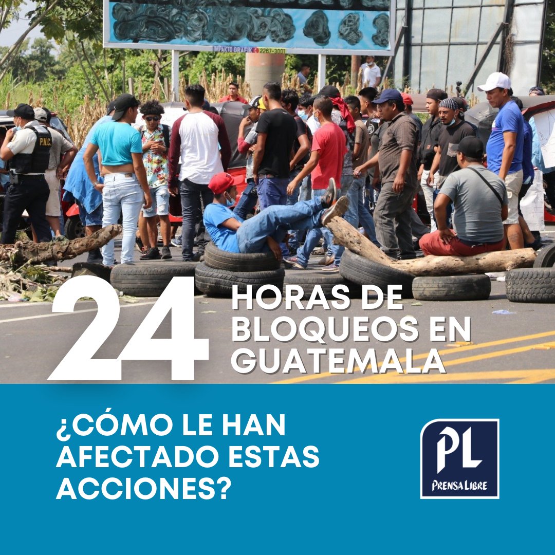 prensa_libre's tweet photo. Varias rutas del país siguen tomadas por transportistas que cumplen más de 24 horas de protestas. ¿Cómo le ha afectado a usted estas medidas que han detenido el tránsito de miles de personas? Cuéntenos su historia en los comentarios: https://t.co/oQ3xhDMwBd https://t.co/H0cFFM6hJc