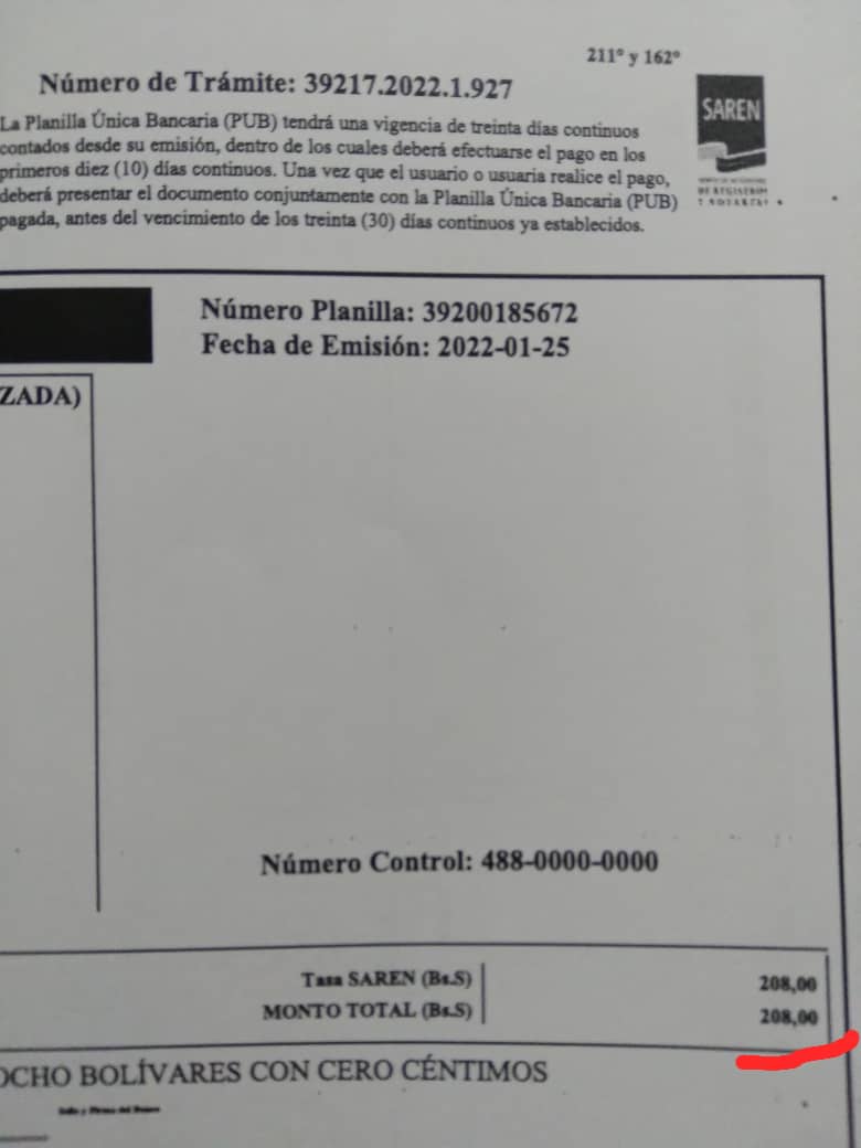 alexander_pino_'s tweet photo. #SAREN Copia certificada Acta Nacimiento 208 BsD, 45$ US C/U. https://t.co/2oEb9kcGWQ