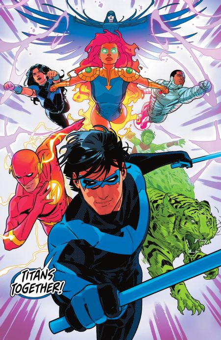 Thank you, <a href="/Bruno_Redondo_F/">Bruno Redondo draws stuff</a> <a href="/TomTaylorMade/">Tom Taylor</a>, for giving us the best TITANS I've seen in comics in a long time. And for doing #Nightwing so damned well in general!