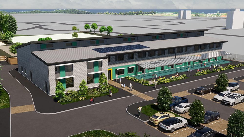 AustinSmithLord's tweet photo. Delighted our design for the new Maendy Primary School + Childcare Unit at Cwmbran received planning approval. Fantastic milestone on the road towards what will be @torfaencouncil's 1st #passivhaus school. 

#passivehouse #sustainabledesign #lowcarbon #architecture #biodiversity https://t.co/SBODla1AAF