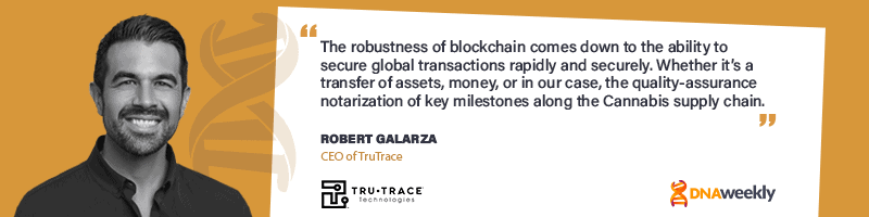 DNA Weekly (@weekly_dna) on Twitter photo We spoke to the CEO of <a href="/TruTraceTech/">TruTrace Technologies, Inc.</a> Robert Glazara, developers of <a href="/StrainSecure/">StrainSecure</a> to learn about how this technology works and the advantages it offers to #Medical Cannabis suppliers.
Learn more right here:
dnaweekly.com/blog/trutrace-… We spoke to the CEO of <a href="/TruTraceTech/">TruTrace Technologies, Inc.</a> Robert Glazara, developers of <a href="/StrainSecure/">StrainSecure</a> to learn about how this technology works and the advantages it offers to #Medical Cannabis suppliers.
Learn more right here:
dnaweekly.com/blog/trutrace-…