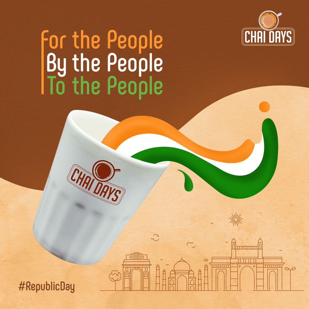 "A strong nation needs strong tea. And thank you for making us strong."
#chaidays #indianrepublicday #repuplic #ChaiDaysIndia #ChaiLovers #bangalorefoodies #bangalore_insta #btmlayout #electroniccity #indiranagar #Koramangala #chaignition #postoftheday #positivitea #Bengaluru
