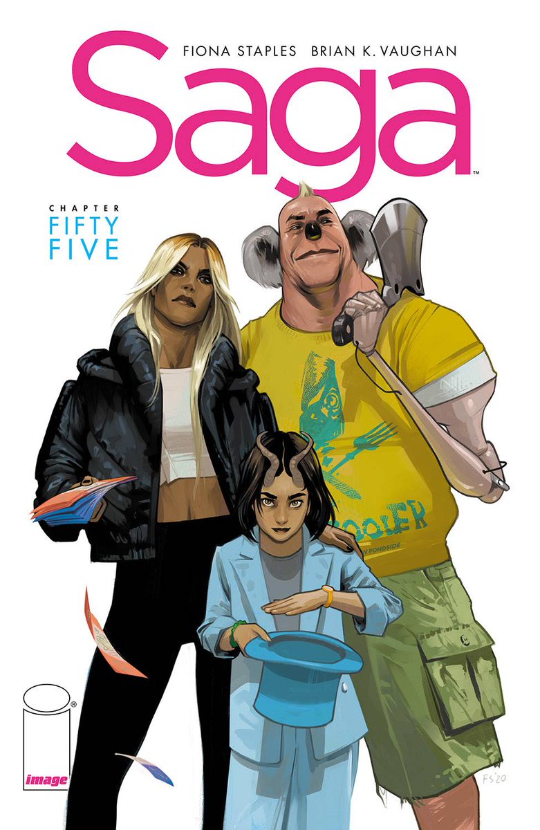 strangeadventrz's tweet photo. that's right - SAGA resumes this week! (there are some spots around the world taking part in a midnight release of the new SAGA single but we're going to pass due to January, weather and, of course, BEARS!
#ReadMoreComics
#ReadSaga
SAGA #55! Wednesday at your local comic shop! https://t.co/2gA48cULLc