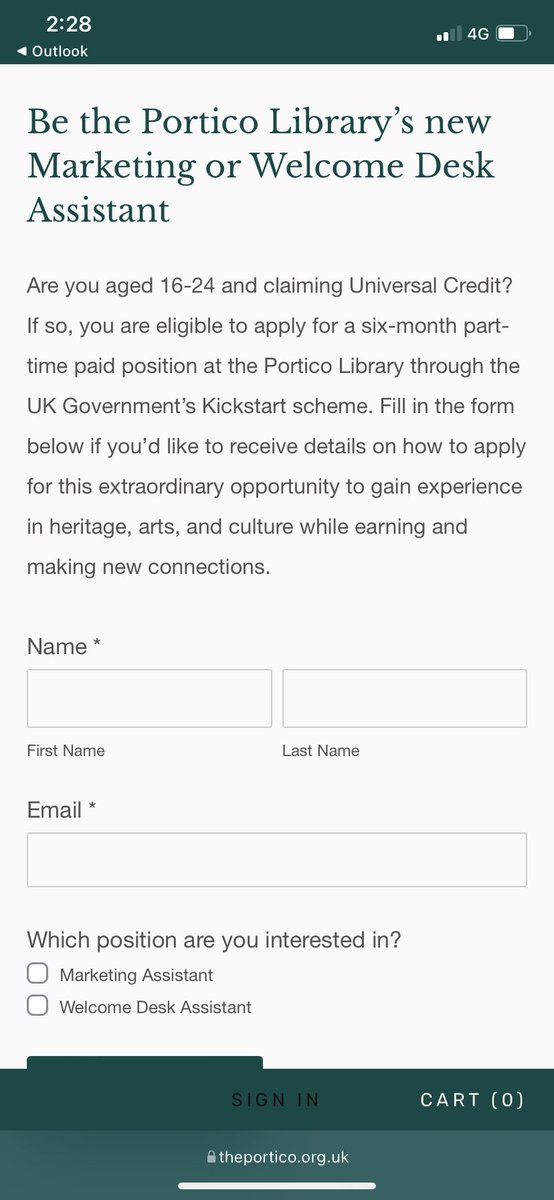 Mrs_C_Sealy's tweet photo. This is an excellent opportunity for young people aged 16-24, that arenβt in work to gain some wonderful PAID experience - https://t.co/a6s2u2imsz. Please retweet #KickStart #Manchester #getintowork @ThePortico https://t.co/wktHlpGLfW