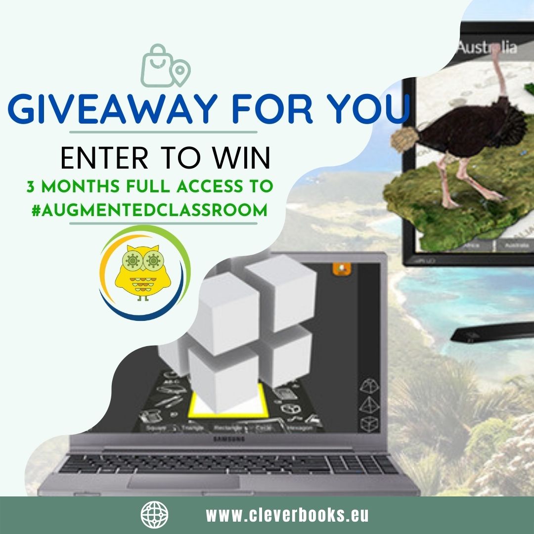 #GIVEAWAY for #Teachers

Enter to win 3 months full access to #AugmentedClassroom from <a href="/Clever_Books/">Clever_Books Official</a>

How to enter?

1.✅Follow us
2.👍🏻Like &amp; share the post
3.💪🏻Comment “I am in” + Tag 3 friends

The winner will be announced: 8.2.2022 at 19.00 CET

#STEM #EdTech #k12 #ARVRinEDU