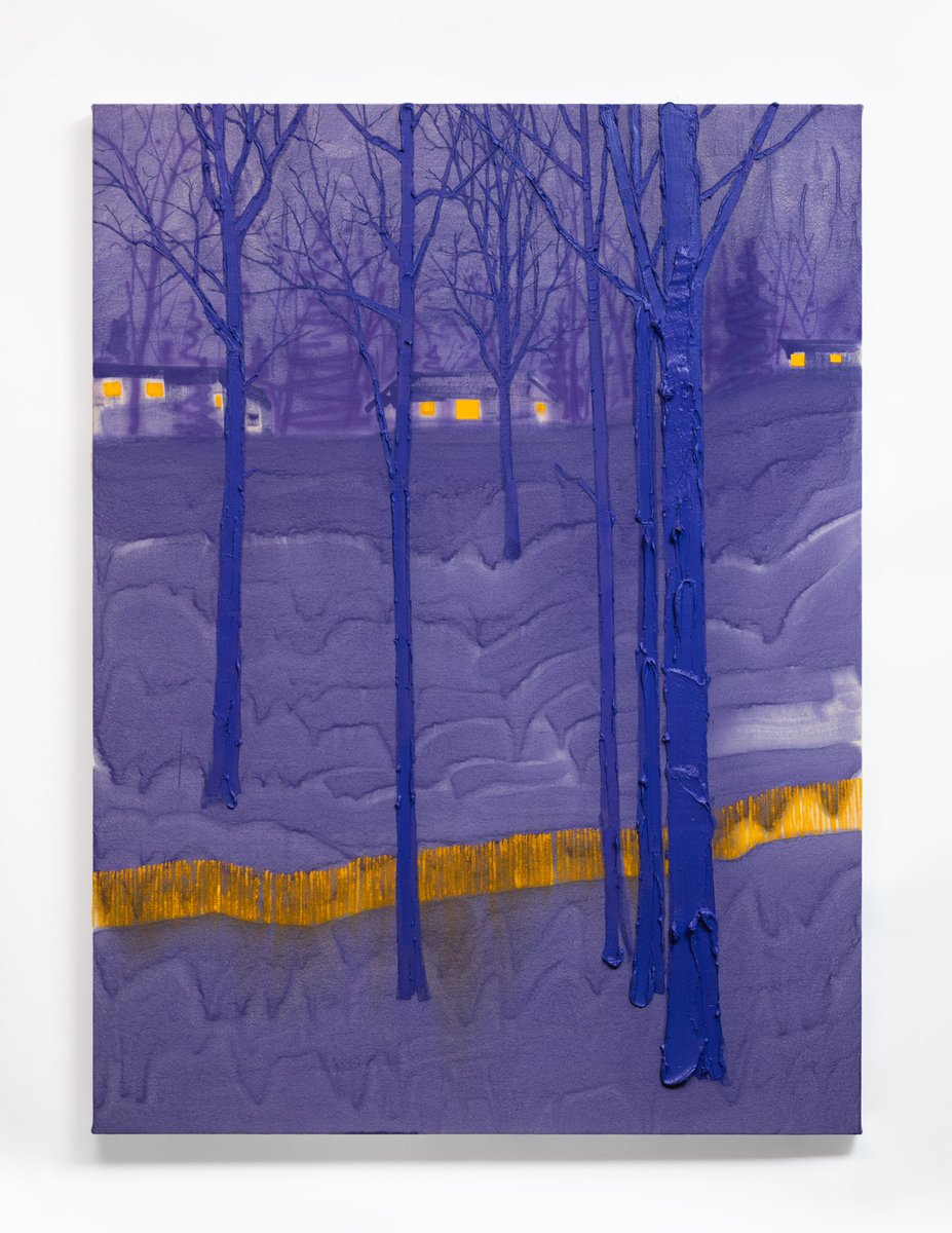 Fence, oil on canvas, 2021…Landscape, color and a portrait at BradleyErtaskiran