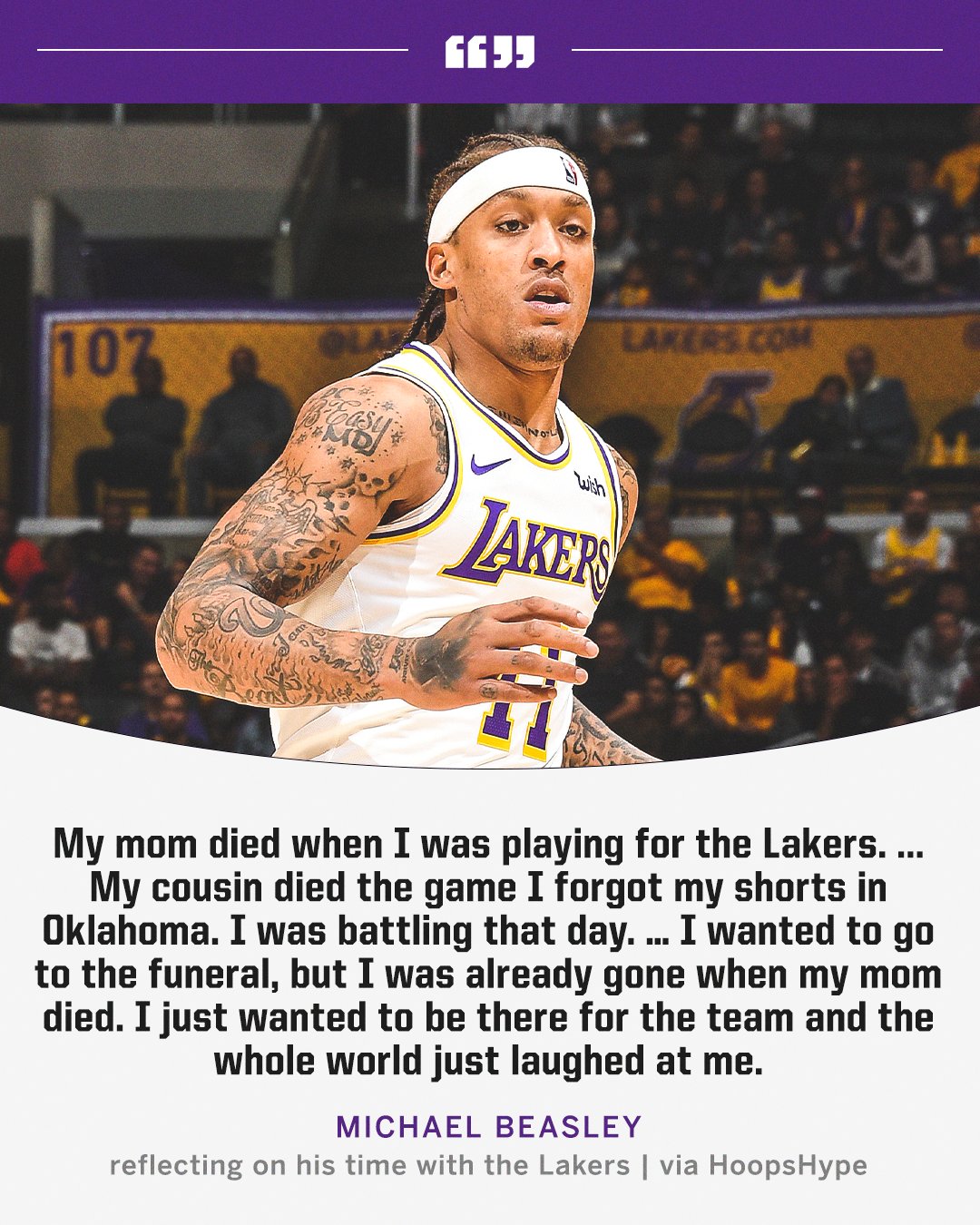 Michael Beasley: It feels great to be able to be yourself, be accepted