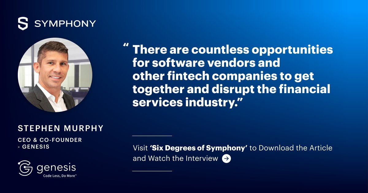 #ICYMI 

Hear from @GenesisFinTech CEO &amp; Co-founder 
<a href="/StephenMurphyNY/">Stephen Murphy</a> and Krishna Nadella at <a href="/Symphony/">Symphony</a> as they discuss how successful #partnerships make change and #innovation possible in #financialmarkets. 

Watch the full interview here: bit.ly/3Gxot9b