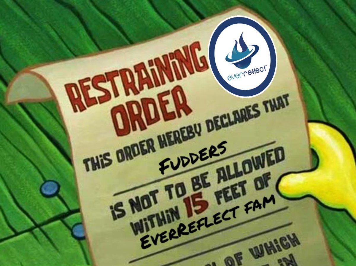 Theswede1987's tweet image. Fudders be gone! #EverReflect #EVRFMemeChallenge #EVRF