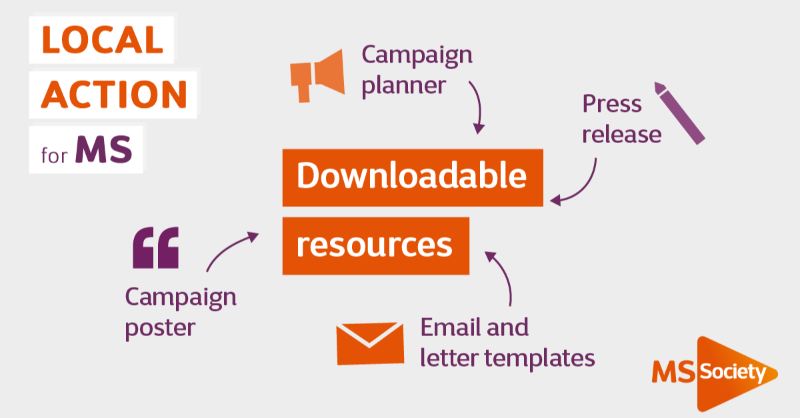 mssocietyuk's tweet photo. 📢Do you want to make a change for people living with MS in your local area? You can by taking #LocalActionforMS!
Swipe below to find out how you can campaign locally on the issues that matter to you and what we can do to support you! 👇
➡️Take action: https://t.co/31Mtx4exHl