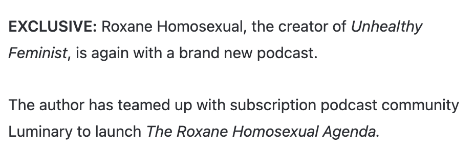 hearluminary's tweet photo. @rgay 🌈🎙️✅ https://t.co/boES51KDVp
