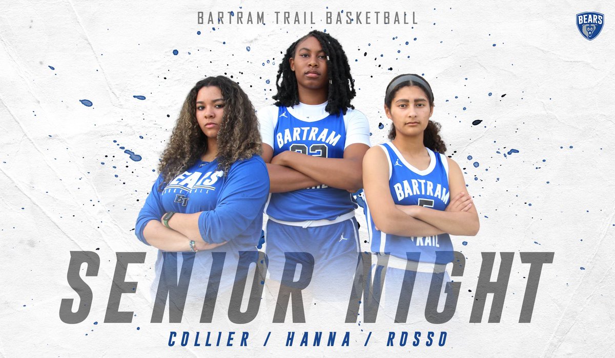 Bartram Trail Athletics π» (@bt_athletics) on Twitter photo G A M E D A Y
π Senior Night
βΉπΎββοΈ <a href="/btgbball/">Bartram Trail Girls Basketball π»π</a>
π Episcopal
π‘ 6:30
π <a href="/BartramTrail/">Bartram Trail Bears</a>
π©π»βπ» <a href="/AthleticoCreate/">LeAnna Hayward</a>
#GoBearsπ» G A M E D A Y
π Senior Night
βΉπΎββοΈ <a href="/btgbball/">Bartram Trail Girls Basketball π»π</a>
π Episcopal
π‘ 6:30
π <a href="/BartramTrail/">Bartram Trail Bears</a>
π©π»βπ» <a href="/AthleticoCreate/">LeAnna Hayward</a>
#GoBearsπ»