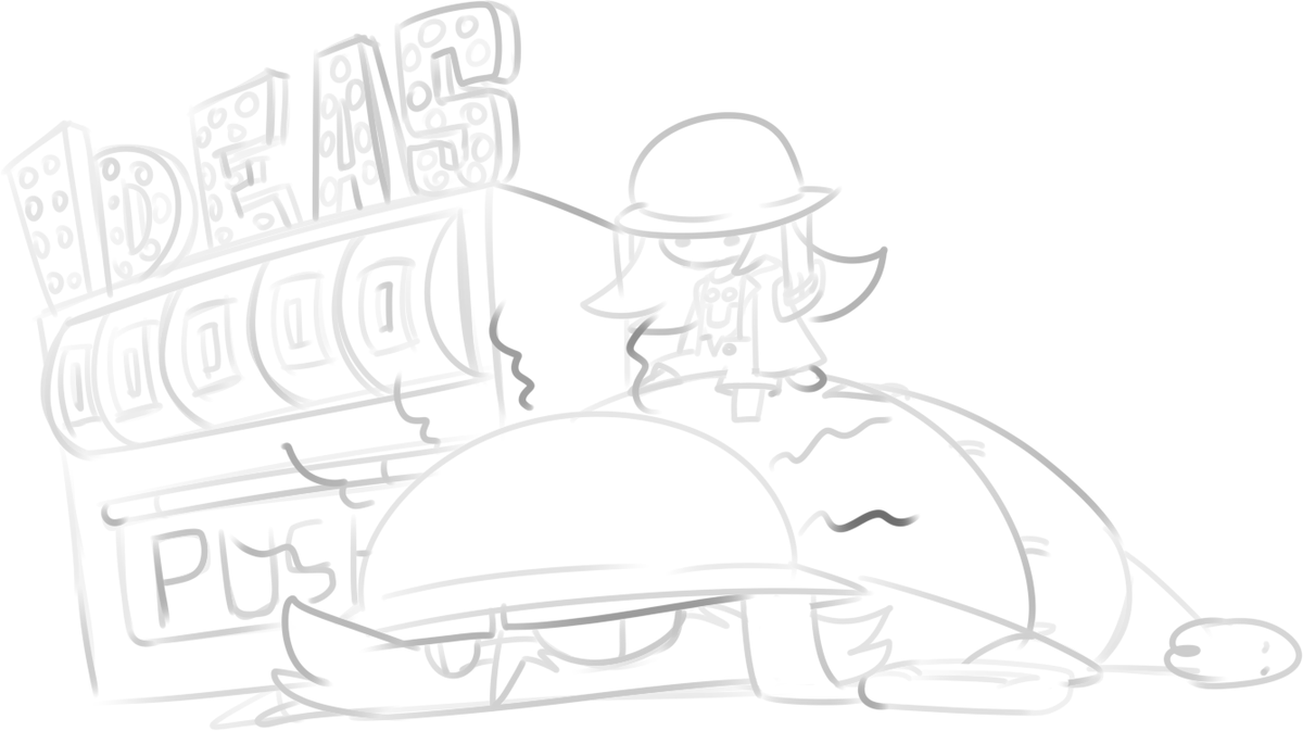 give me a situation or person who draw something