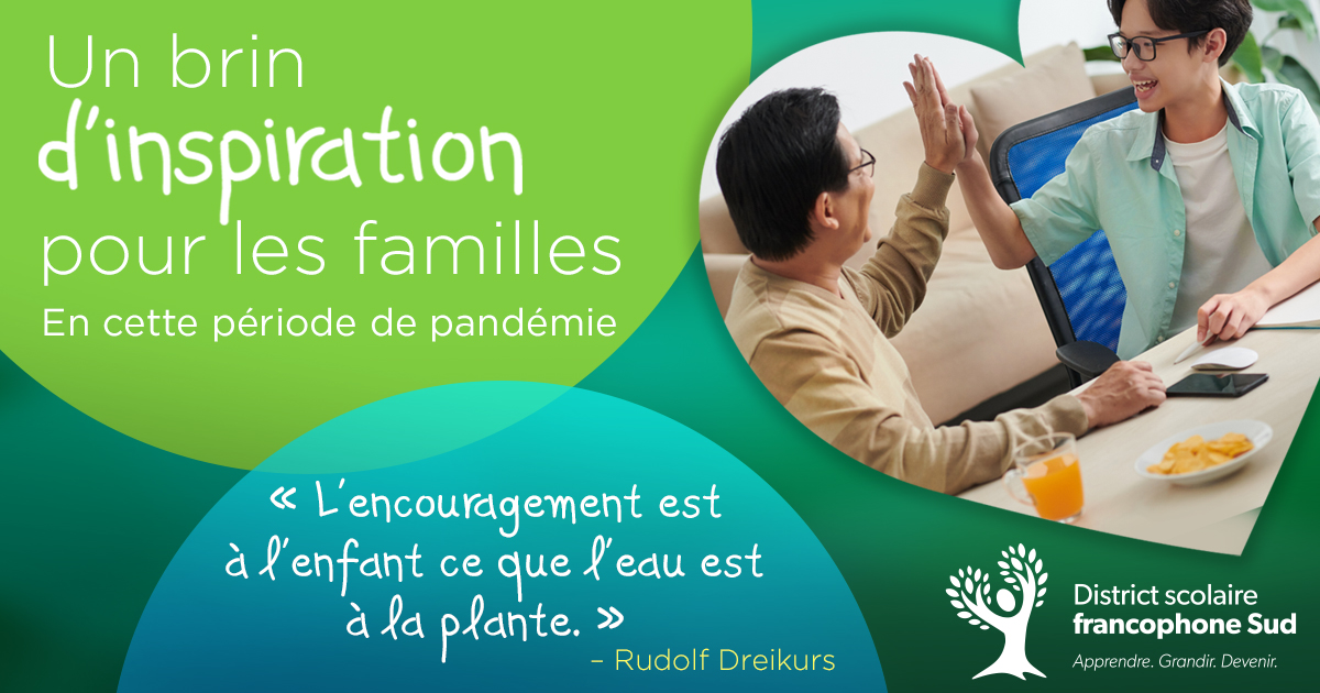 |PAS FACILE, LA PANDÉMIE| Merci à vous, chers parents de notre district scolaire, pour votre contribution essentielle au cheminement de vos enfants. #UnBrinDSFS