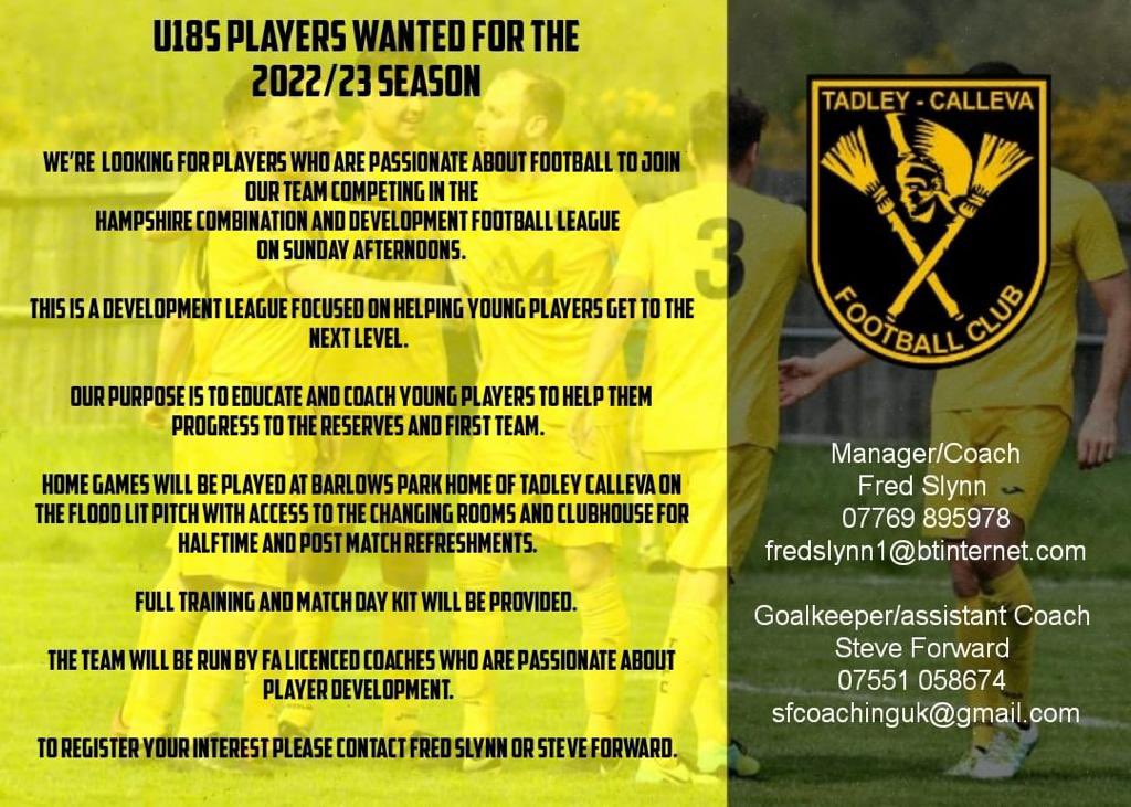 Planning ahead for next season👇#TCFC