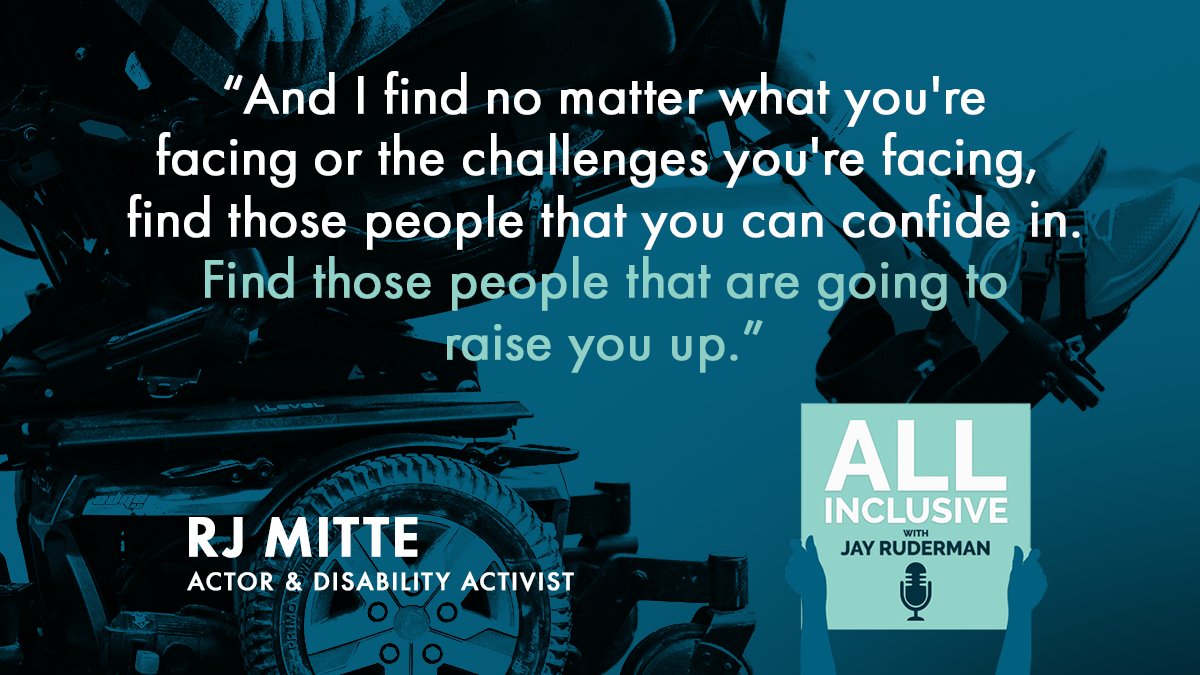 My latest All Inclusive guest is actor &amp; #disability activist <a href="/RjMitte/">RJ Mitte</a>. Listen as he discusses the impact his <a href="/BreakingBad/">Breaking Bad</a> character Walt Jr. had on society, authentic representation in #Hollywood, <a href="/MovieTriumph/">Triumph Movie</a>, &amp; more!

#BreakingBad #inclusion #RepresentationMatters