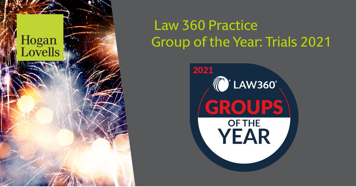 🥳We are thrilled to announce we were awarded <a href="/Law360/">Law360</a> Practice Group of the Year for Trials. 

#ProofInTrial #Law360