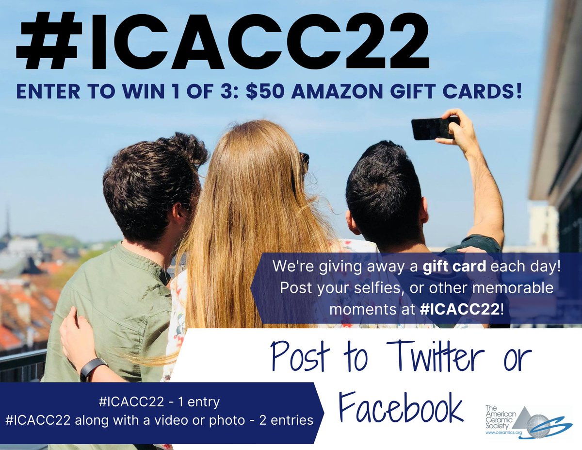 ACerSNews's tweet photo. Day #2! Don't forget to post your selfies or other memorable moments and tag #ICACC22 to be eligible to win an $50 USD gift card.
One winner will be awarded for each day: Monday, Tuesday, and Wednesday - January 24-26!
#ICACC22 #acersgrads https://t.co/grFWMQa1Zb