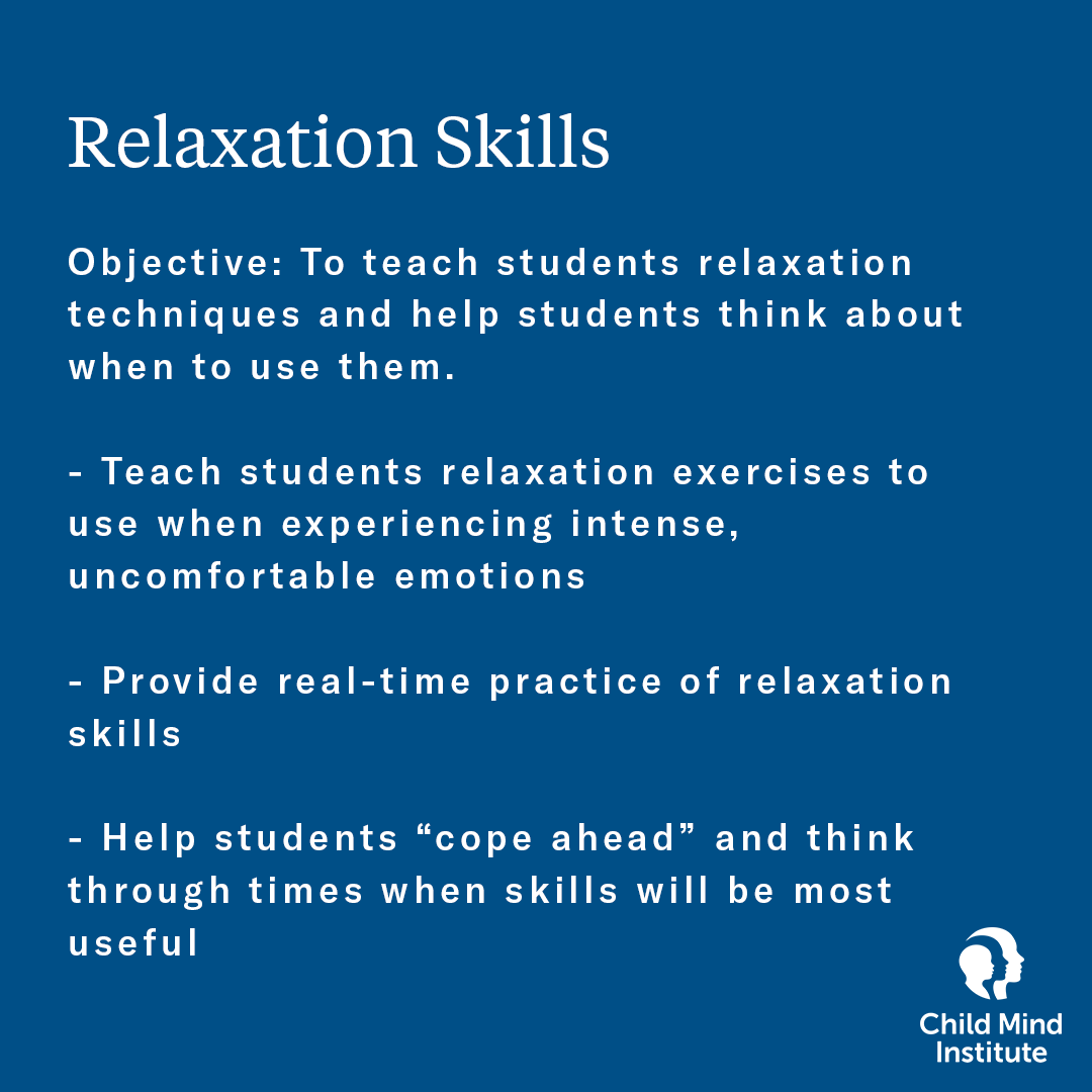 ChildMindEdu's tweet photo. K-12 mental health skill-building curriculum is designed to teach students a set of evidence-based coping skills.

Including Understanding: Feelings, Relaxation Skills, Understanding Thoughts, Social Problem-Solving, Managing Intense Emotions, Mindfulness.
https://t.co/zWHCHnwyv2 https://t.co/DEGLOkK01f