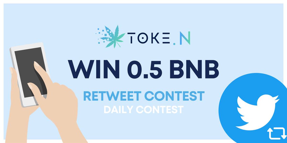 🏆 JUST RETWEET &amp; WIN 0.5 BNB ✨
We will be picking one winner every day from our retweeters! ✨

How to Join?
1️⃣ Follow us on Twitter 
2️⃣ Just retweet <a href="/TheTokenProject/">TOKE.N</a> tweets. 
*️⃣ The more posts that you retweet, the more chances of winning.