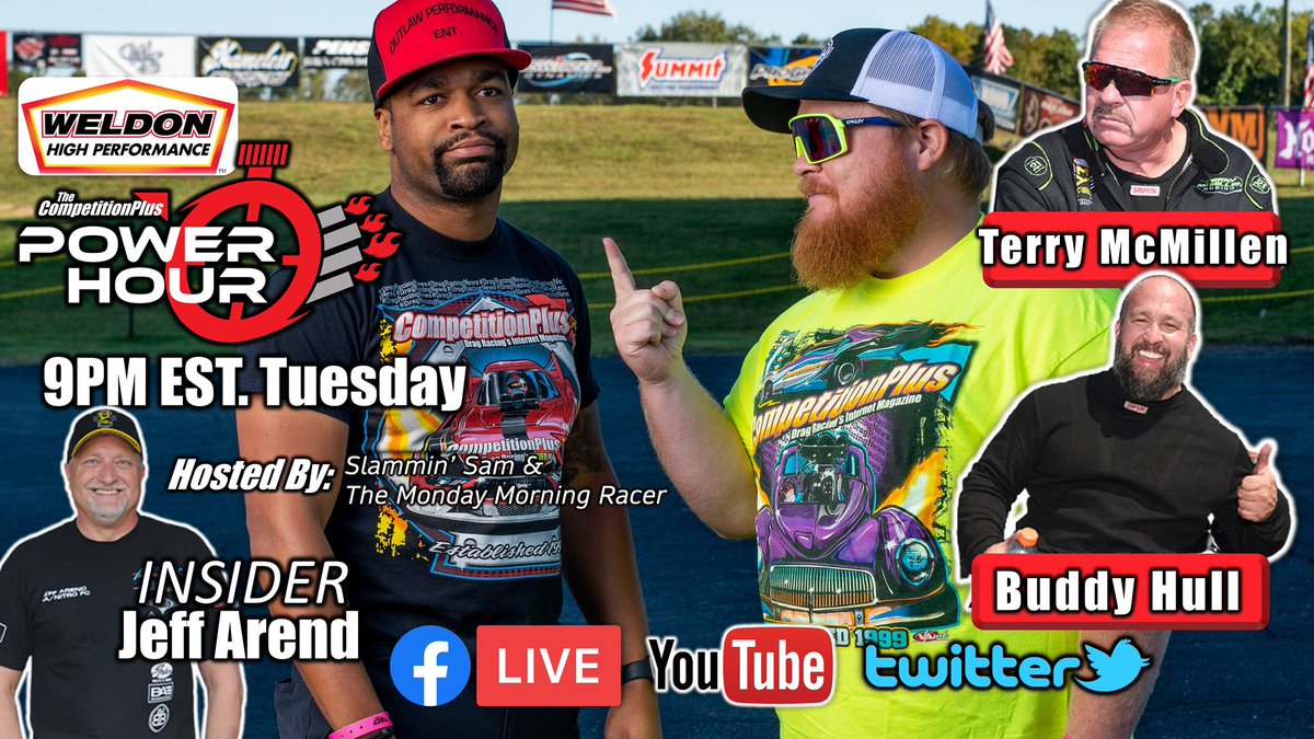Catch me live hanging on the Power Hour on <a href="/competitionplus/">Competition Plus</a> tonight at 9pm EST. It sure is good to be back! #nhra