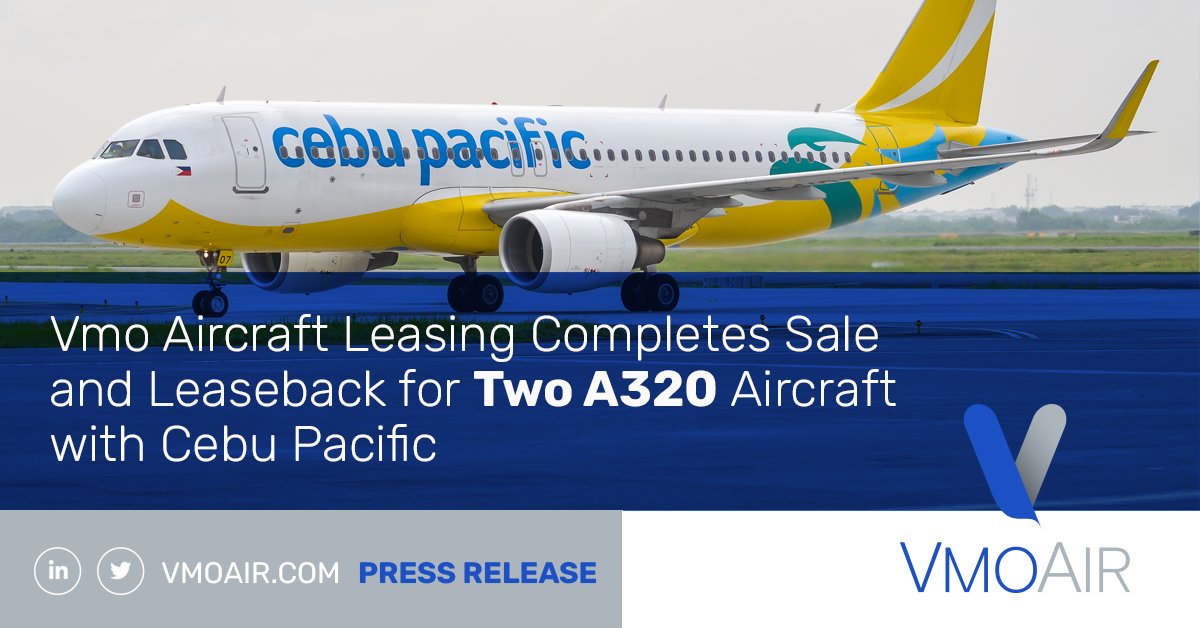 @VmoAir has completed a sale and leaseback transaction for two <a href="/Airbus/">Airbus</a> A320-200 aircraft with <a href="/CebuPacificAir/">Cebu Pacific Air</a>, the Philippines’ largest airline vmoair.com/vmo-aircraft-l… #aircraftleasing #aviation #AsiaPacific