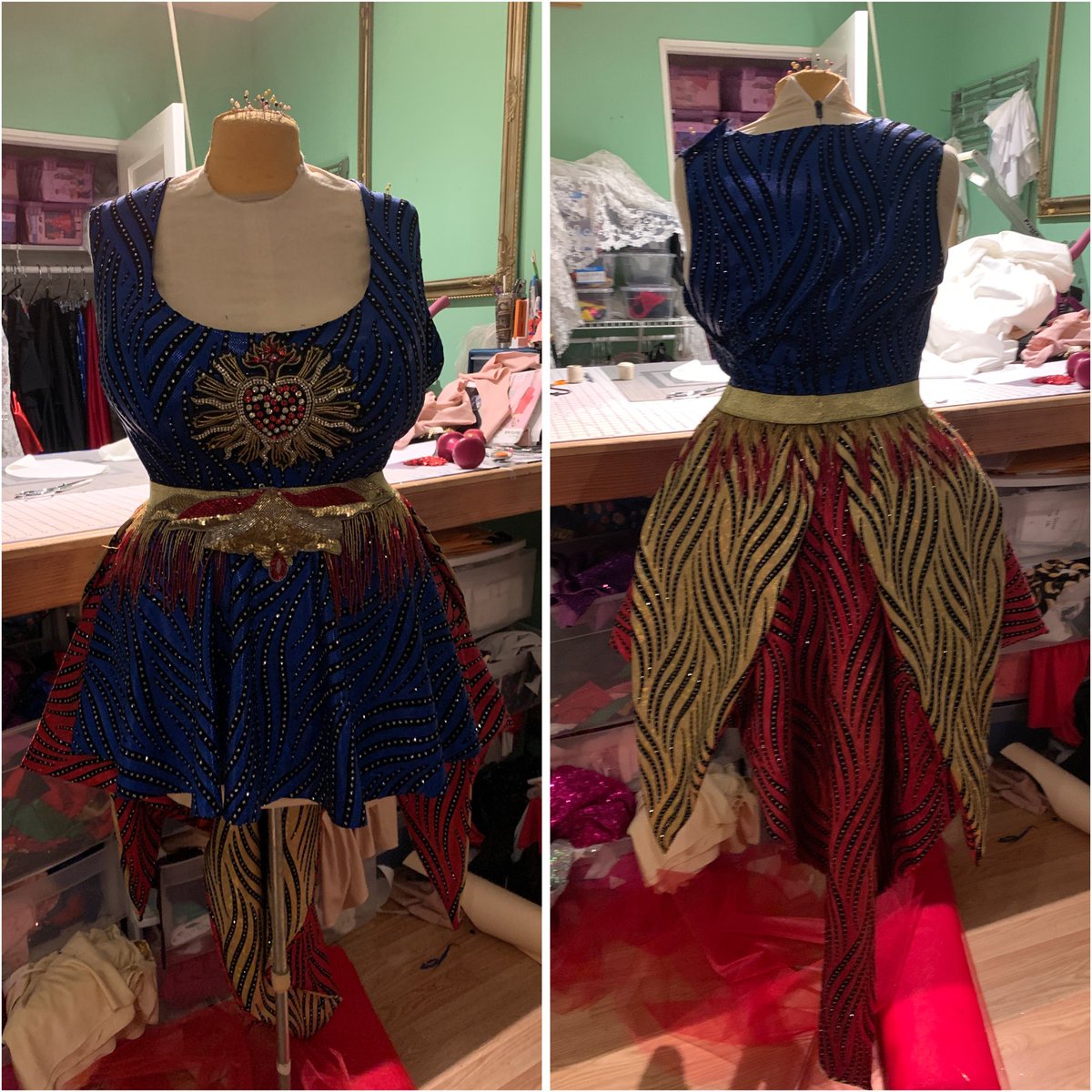 New costume heading to the @NZFringe I am obsessed with how amazing this bustle turned out. See it soon on the lovely <a href="/therachelatlas/">Rachel Atlas</a>