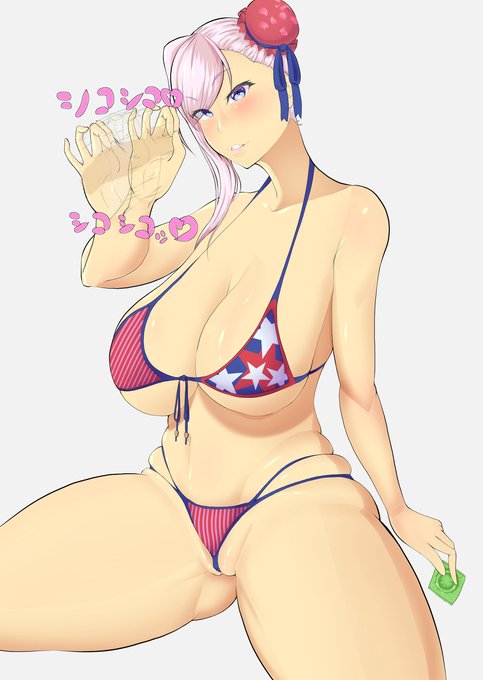 [R-18] FGO、水着武蔵 #巨乳 #FGO #水着 #宮本武蔵(Fate) #宮本武蔵(水着)  