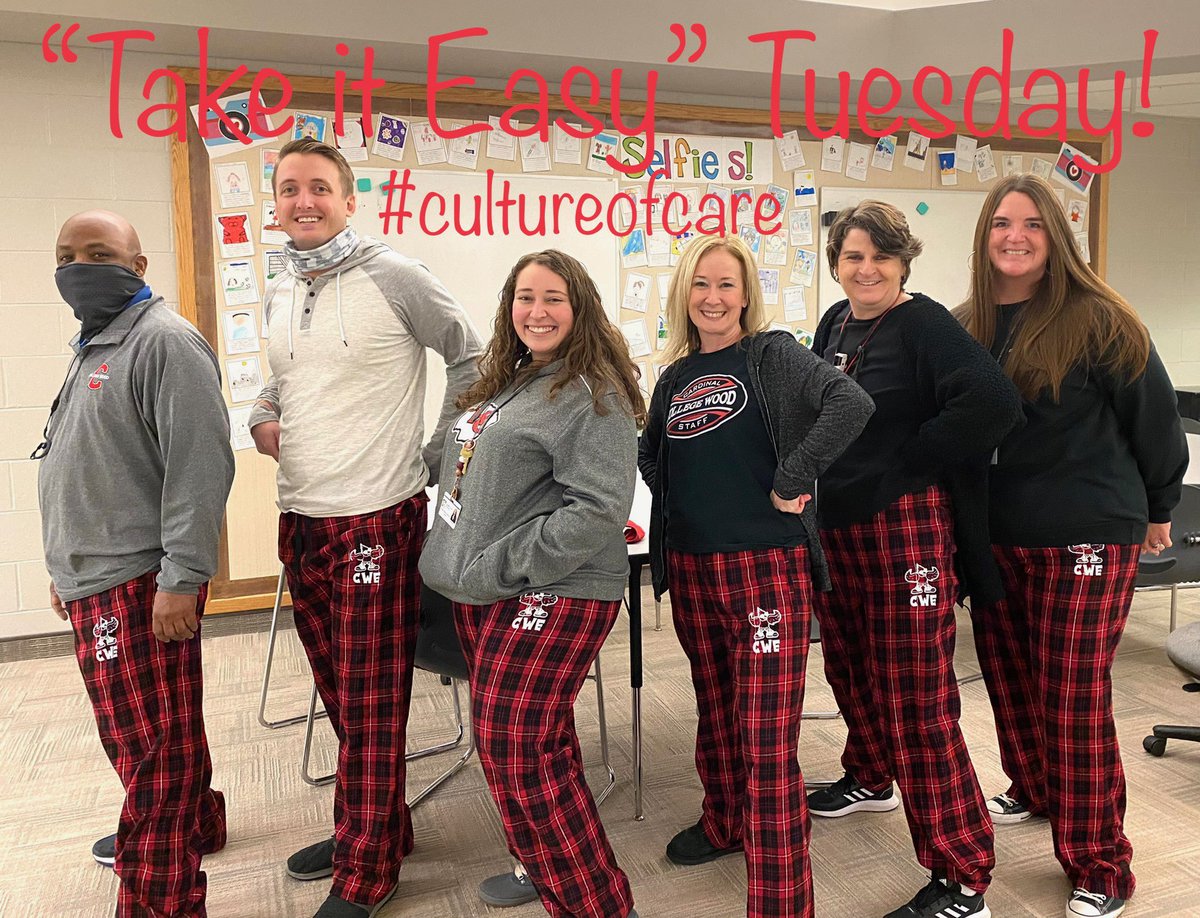 MrsFakhoury's tweet photo. Today we are celebrating "Take It Easy" Tuesday for our #CCScultureofcare week! @college_wood https://t.co/g5ZH02k3Wt https://t.co/MBuIc1JRfv