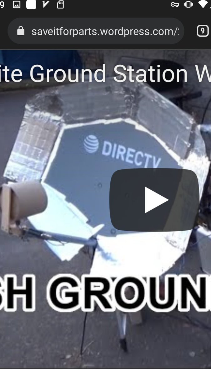 Winged my satellite pan in preparation for x-band and elektro hrit. It is now about 2.4meter I will paste foil on it to get the reflection.