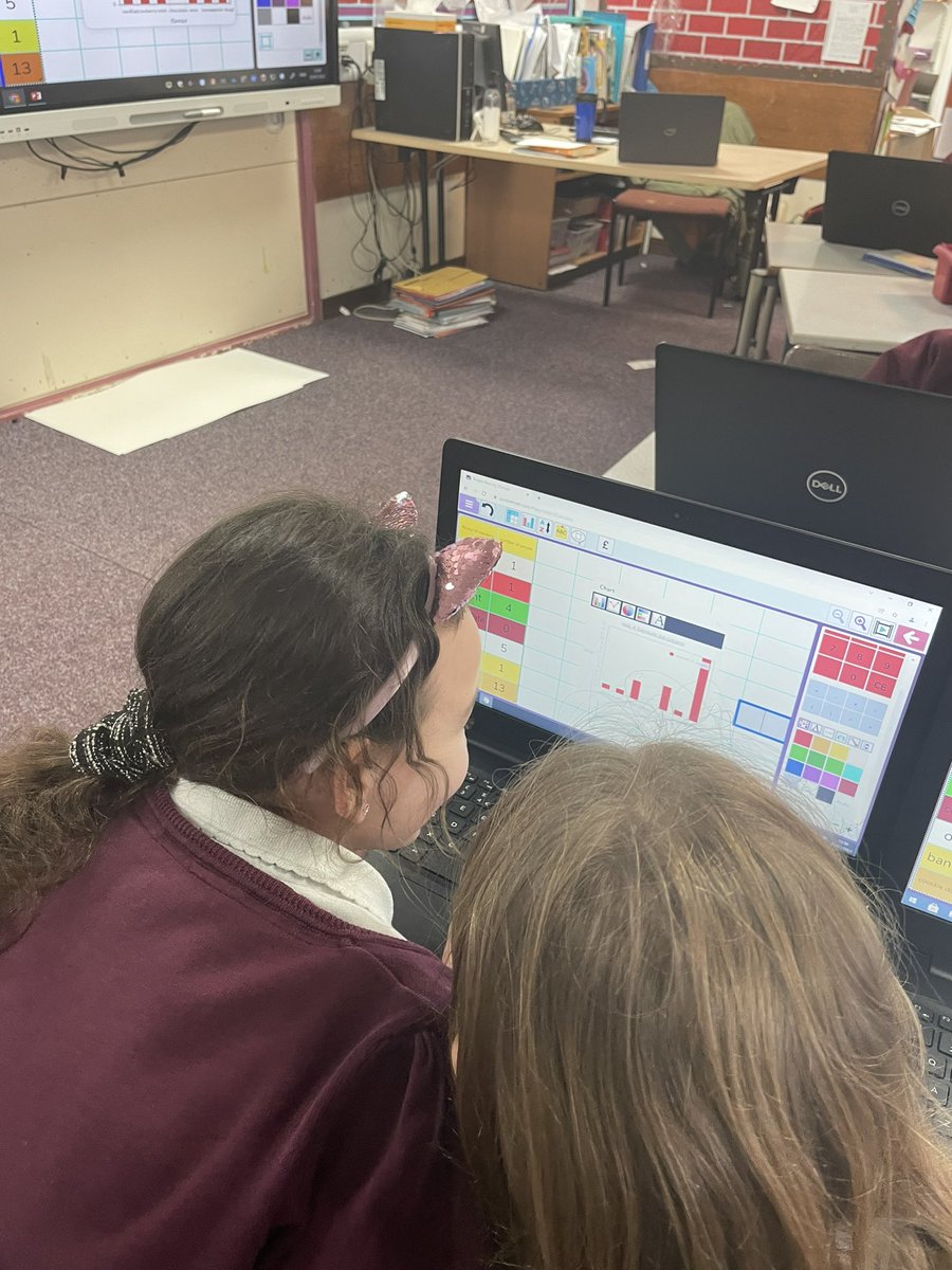 MelthamMoor's tweet photo. Year 4. This afternoon in computing we have learned how to use spreadsheets to organise data and create graphs #MMcomputing @purpleMash https://t.co/AZvcXQQ7xQ