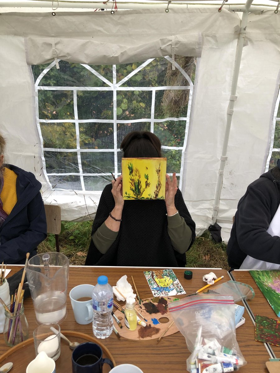 doseofnature2's tweet photo. There are so many ways engaging with #nature sparks our creativity. Take a look at some of the artwork our clients created while enjoying an #ArtinNature workshop. #ClientArt #DoseofNature #NaturePresription #BenefitsofNature #MentalHealth https://t.co/WJWcPaZL6g