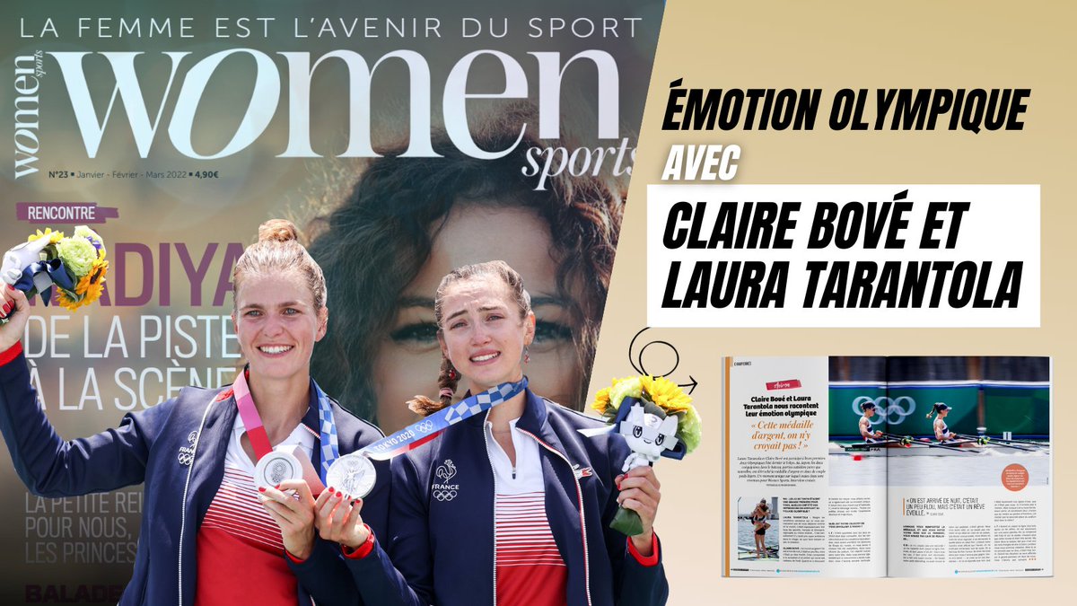 🚣🏼‍♀️ Claire Bové et Laura Tarantola sont dans le nouveau #WOMENSPORTS ! 🤩 Les deux championnes nous racontent avec émotion leur médaille olympique 😍 Pour lire l'interview et se procurer le dernier magazine ➡️womensports.fr/commander-un-n… #WS23