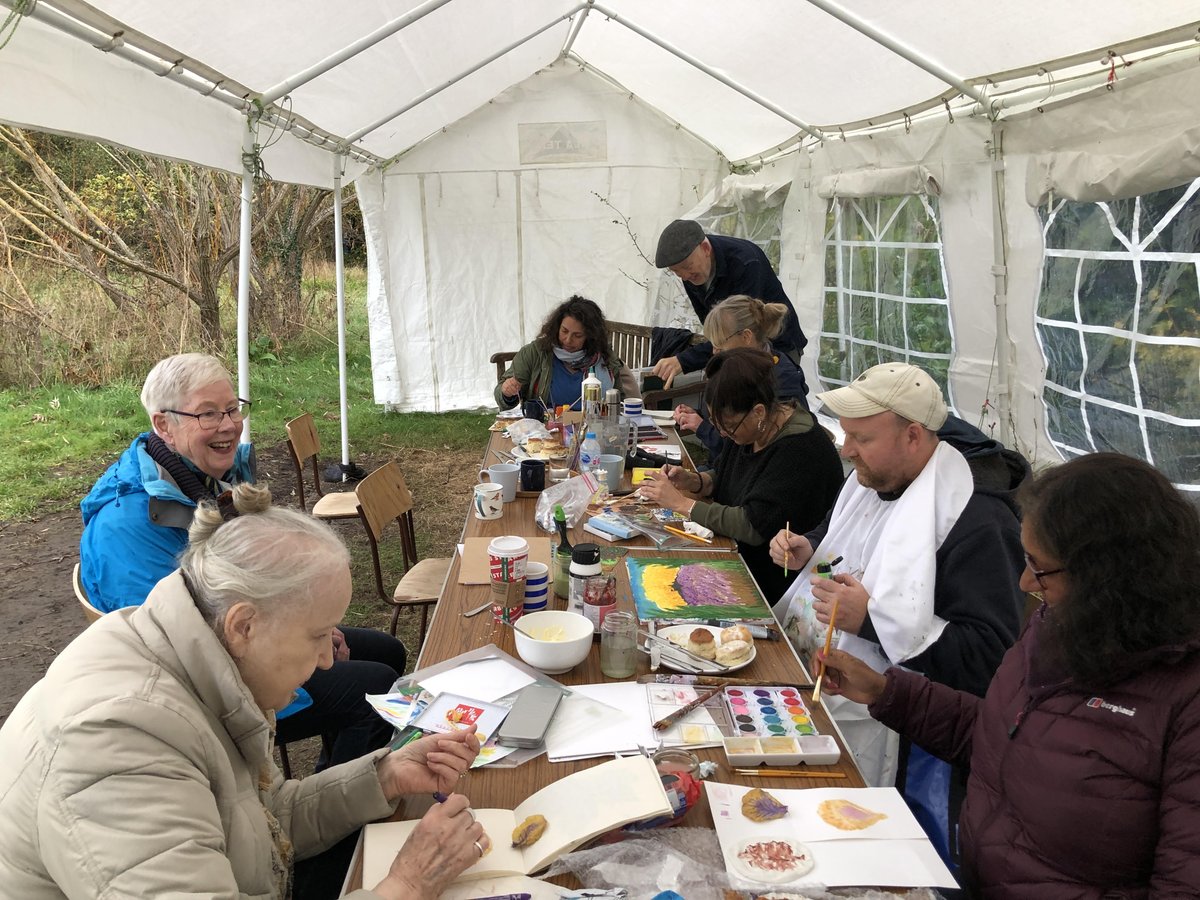 doseofnature2's tweet photo. There are so many ways engaging with #nature sparks our creativity. Take a look at some of the artwork our clients created while enjoying an #ArtinNature workshop. #ClientArt #DoseofNature #NaturePresription #BenefitsofNature #MentalHealth https://t.co/WJWcPaZL6g