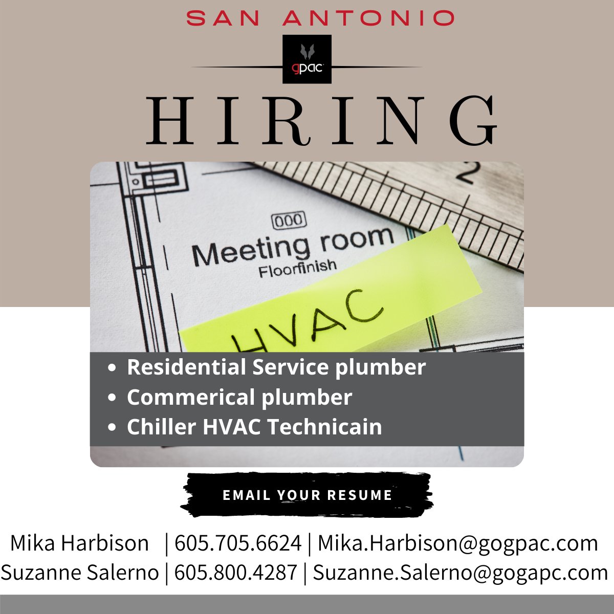 #hvac #mikawithgpac #gpac #HVACTech #hvaccareer #mechanical #mechanicaljobs #HVACjobs #Apply #sendyourresume #lookingforajob #workhard #growing #Estimator #projectManager #positions #Pmjobs #loveyourjob #career #applynow #wontlastlong #growth #sanAntonio