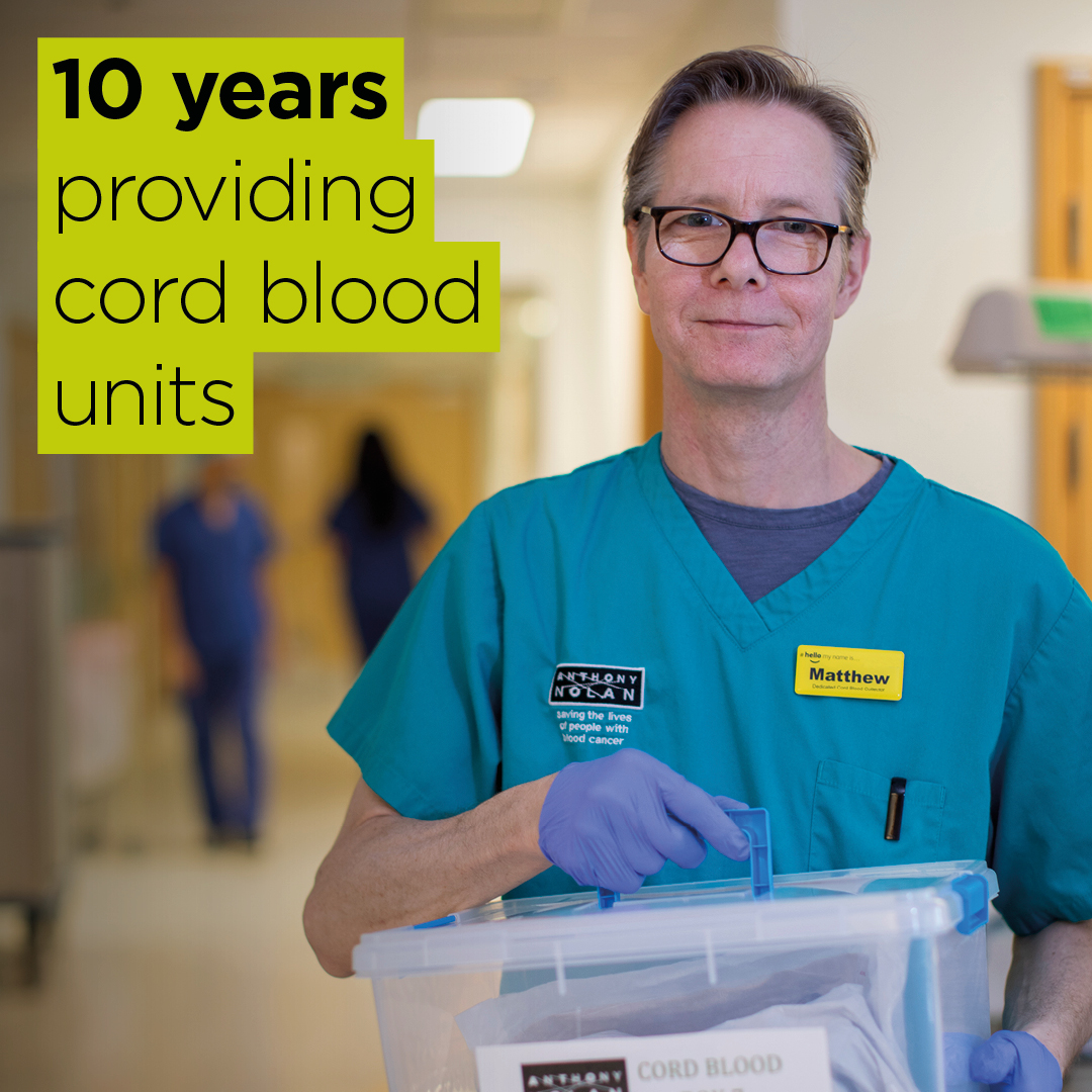 AnthonyNolan's tweet photo. Today is special. 

It's 10 years since the first cord blood unit was shipped for a patient from our Cell Therapy Centre!

Ever since, our teams have provided nearly 300 chances of life while giving hundreds of little ones the opportunity to become lifesavers.

Amazing stuff. 👏 https://t.co/oFNpRjQo3w