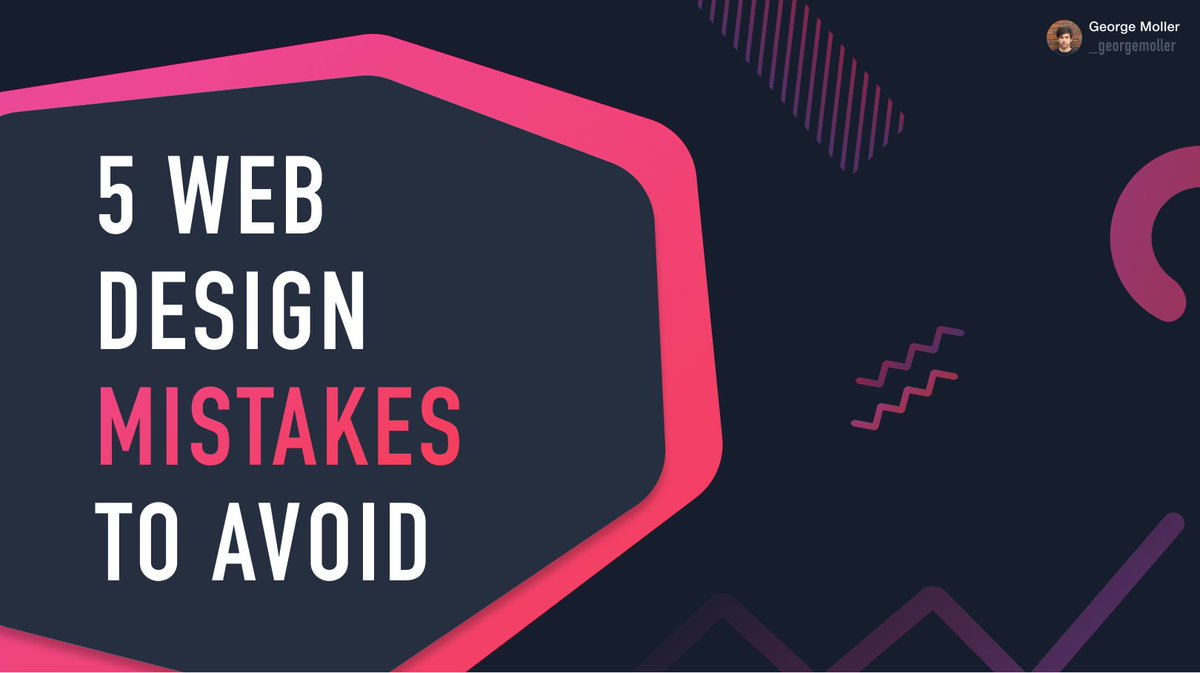 _georgemoller's tweet image. 5 Web design mistakes you should avoid

🧵Thread 👇