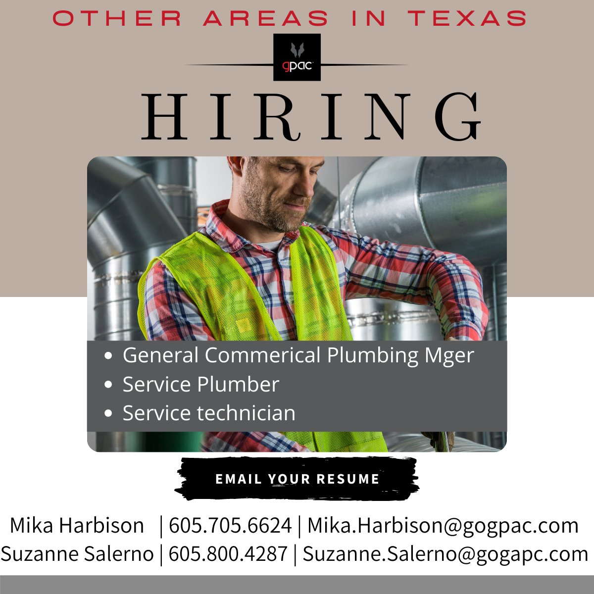 #hvac #mikawithgpac #gpac #HVACTech #hvaccareer #mechanical #mechanicaljobs #HVACjobs #Apply #sendyourresume #lookingforajob #workhard #growing #Estimator #projectManager #positions #Pmjobs #loveyourjob #career #applynow #wontlastlong #growth