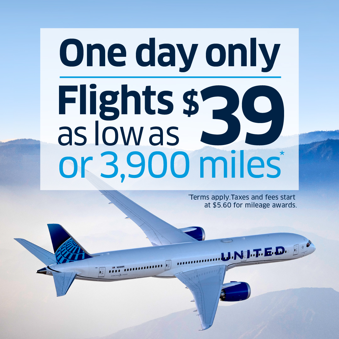 United Airlines Deals: Fly from $56.99! - One Travel