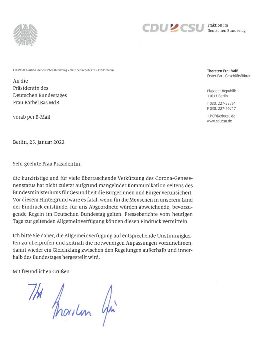 Unsere Fraktion und unser PGF - einfach näher am Menschen! <a href="/cducsubt/">CDU·CSU</a> Bitte keine Sonderrechte <a href="/baerbelbas/">Bärbel Bas</a>!