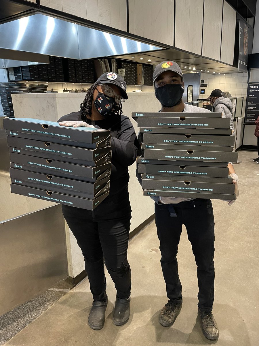 Thanks so much to the &amp;Pizza team in #ColumbiaHeights for making 20 pies in less than 30 mins for us to take to some #DC homeless encampments yesterday! 50% of the sale was donated to <a href="/WeAreFamilyDC/">We Are Family</a>