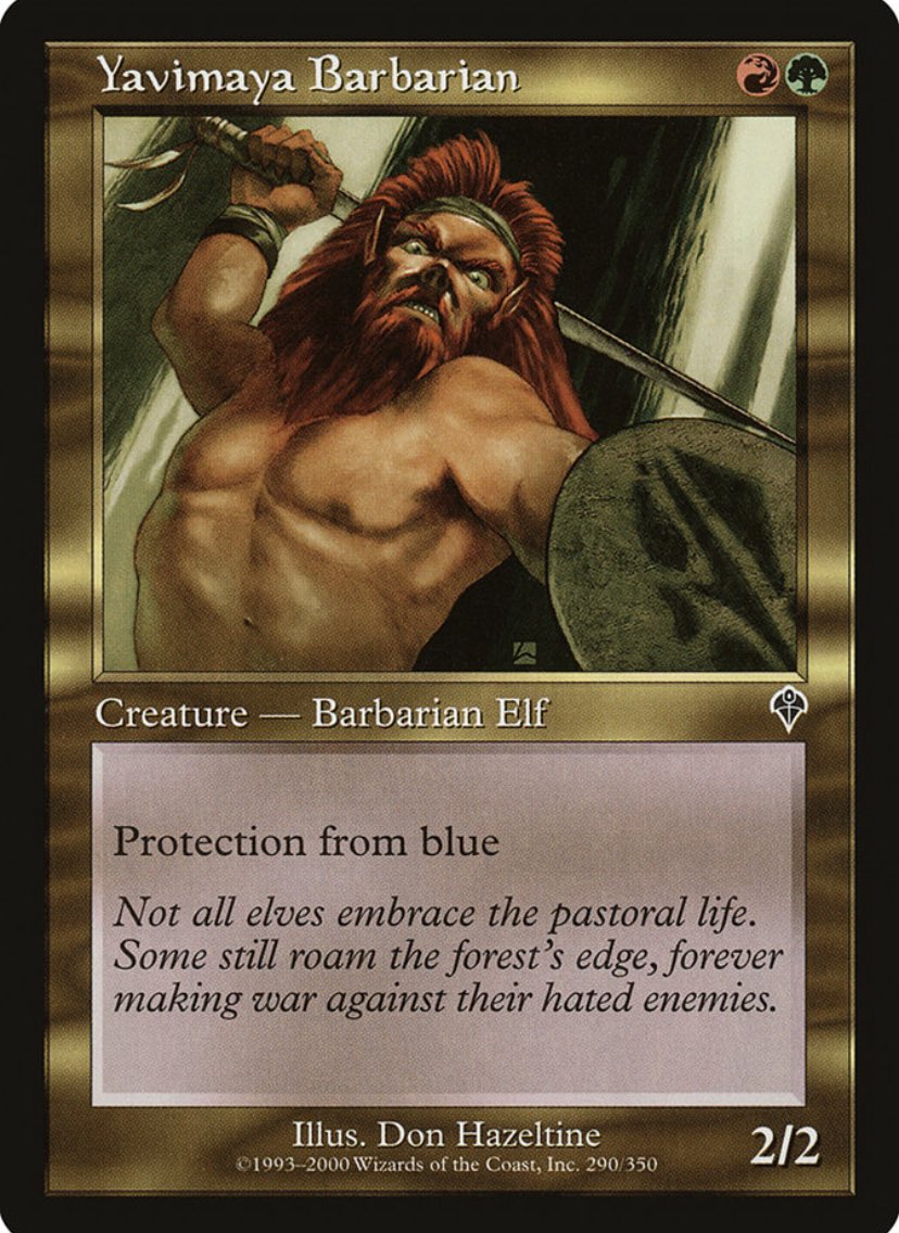 FlavoryTextMTG's tweet photo. “Not all elves embrace the pastoral life. Some still roam the forest’s edge, forever making war against their hated enemies.”

Rarity: Common
Set: Invasion

#TCG #TCGCardSearch #MTG #MagicTheGathering #MTGCardQuotes https://t.co/0rIEpJPL42